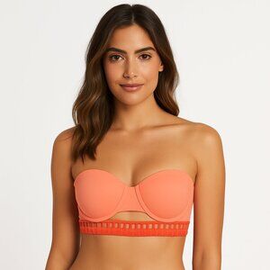 Victorias Secret Bandeau Bikini Top 32A Orange